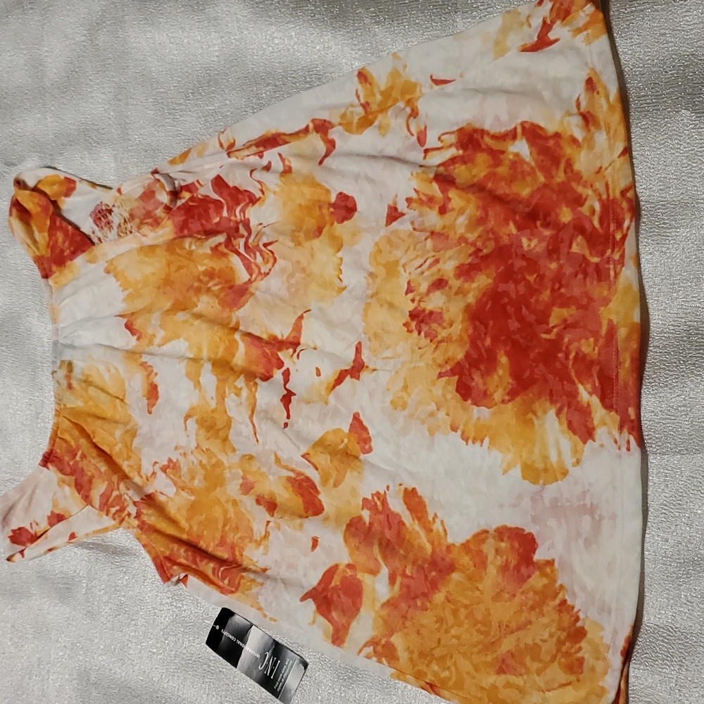 Women's Soft Tank Top Size Small Orange Red - Picture 5 of 5